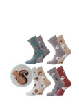 Ponožky WiK 37714 Pattern Women's 35-42 šedá 35-38