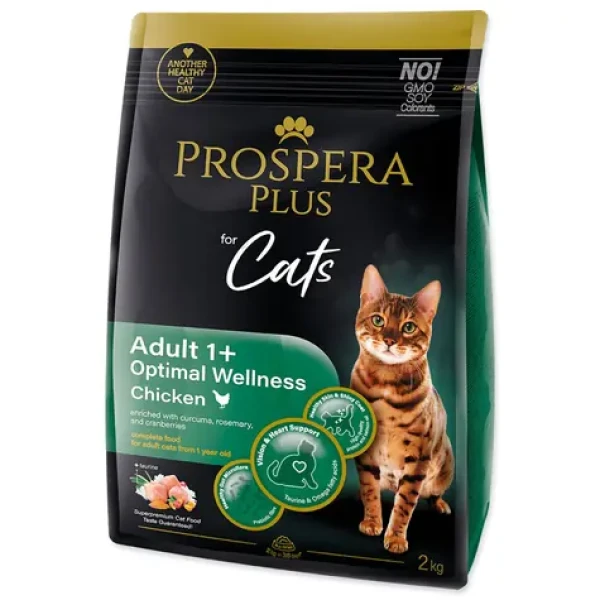 Prospera Plus Adult 1+ Chicken Optimal Wellness 2kg / Granule pro dospělé kočky (1513-10012)