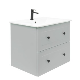 Koupelnová skříňka s umyvadlem Naturel Forli 60x53x46 cm šedá mat FORLI60GMU FORLI60GMU