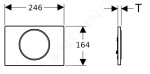 Geberit ovládací tlačítko SIGMA10 bezdotykové chromlesk/chrommat kroužek 115.907.KH.1 115.907.KH.1