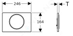 GEBERIT - Sigma10 Ovládací tlačítko, lakovaný matný chrom/lesklý chrom 115.758.JQ.5