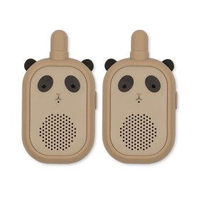 Konges Sløjd Dětské vysílačky Walkie Talkie Panda – set 2 ks, hnědá barva, plast
