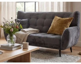 Dvoumístná pohovka Namur, antracitová látka