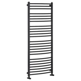 CERANO Koupelnový radiátor Stefano - boční připojení - 677W - černá matná - 1210x650 mm