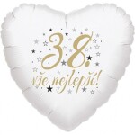 38. narozeniny balónek srdce Balonky.cz 38. narozeniny balónek srdce Balonky.cz