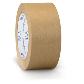 36 x Papírová lepicí páska, slonová kost, 48 mm x 50 m, 1 barevný potisk