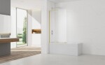 Vanová zástěna SAT Walk-In Xmotion 150x117,5 cm zlatá SATWIXMVZ150Z SATWIXMVZ150Z