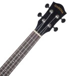 Cascha HH 2305 Premium Mahogany Ukulele Set Black