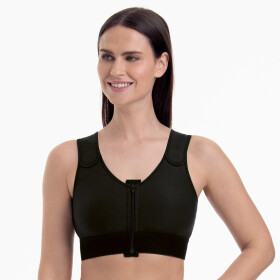 Valencia kompresní podprsenka oboustran.,zap. vpředu 1194X černá - Anita Care šampaň 90E