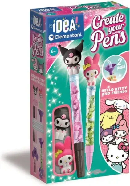 CLEMENTONI IDEA Kreativní sada pro výrobu per My Melody a Kuromi