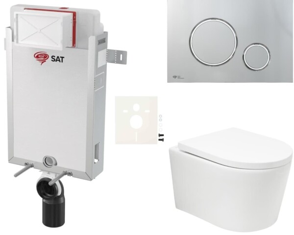 Závěsný WC set k zazdění SAT BREVIS SIKOSZBRTOR71 SIKOSZBRTOR71