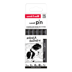 Uni PIN Manga Shonen sada 5 ks černé