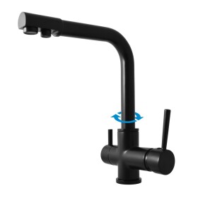 RAV Slezák - SEINA - Dřezová baterie na dvě vody, Černá - matná, 3,8" SE918.0CMAT