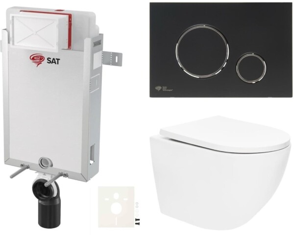 Závěsný WC set k zazdění SAT SIKOSZTOR6778 SIKOSZTOR6778