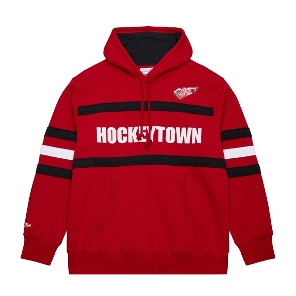 Mitchell Ness Pánská Mikina Detroit Red Wings Head Coach Hoodie Current Logo Velikost: