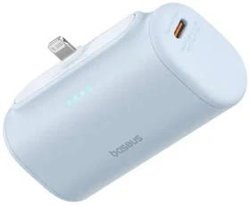 Baseus Compact 5000mAh 20W modrá / Powerbanka / 1x Lightning (M) + 1x USB-C (F) (P10068307313-00)