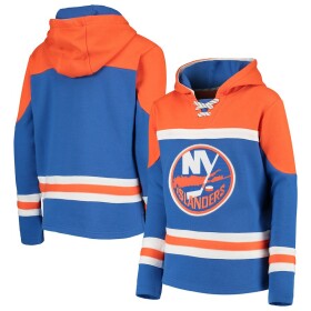 Fanatics Dětská Mikina New York Islanders Asset Lace-Up Pullover Hoodie Velikost: Dětské (14 let)