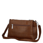 Trendy dámská koženková crossbody kabelka Denissa, tmavě hnědá