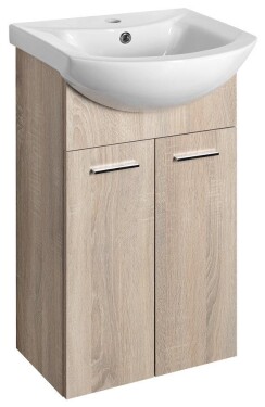 AQUALINE - ZOJA umyvadlová skříňka 41,5x74x25,3cm, dub platin 51144