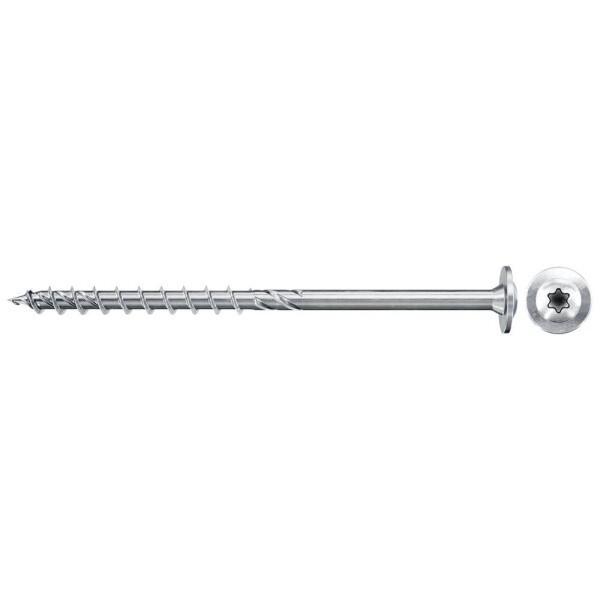Fischer 561804 TK TX TG blvz 100 šrouby do dřevotřísky 6 mm 260 mm TX galvanizováno zinkem 100 ks