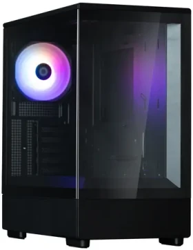 Zalman P10 černá / mATX / 1x USB-A 3.0 / 1x USB-C 3.0 / 1x 120mm ARGM / bez zdroje / průhledná bočnice (P10 Black)
