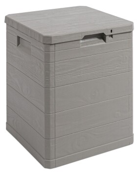 TOOMAX WOODYS zahradní plastový úložný box 90 L - světle šedá
