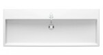 DURAVIT - Vero Air Umyvadlo 120x47 cm, s přepadem, otvor pro baterii, WonderGliss, bílá 23501200001