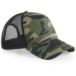 BAUINVEST Kšiltovka Trucker Camo 5panelová B694