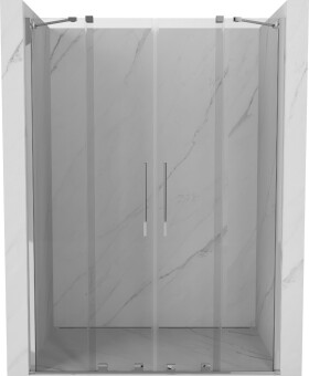 MEXEN/S - Velar Duo posuvné sprchové dveře 140, transparent, chrom 871-140-000-02-01
