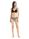 Dámské kalhotky ICEBREAKER Wmns Siren Hipkini, Gritstone Heather velikost: S