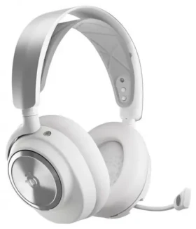 SteelSeries Arctis Nova Pro Wireless P bílá / Herní bezdrátová sluchátka / mikrofon / BT / USB-C / ANC / 3.5 mm (61526)