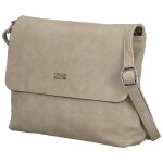 Stylová dámská koženková crossbody kabelka Annalotte, béžová