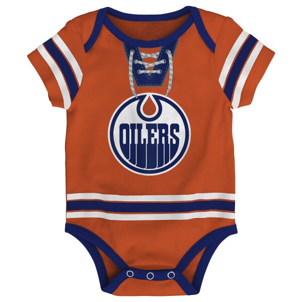 Outerstuff Dětské body Edmonton Oilers NHL Hockey Pro Creeper – Blank Velikost: 18 měsíců