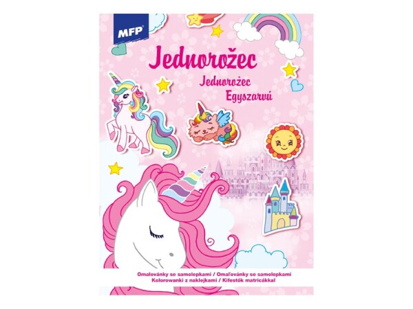 Omalovánky se samolepky Jednorožec Omalovánky se samolepky Jednorožec