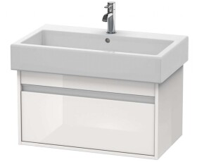 DURAVIT - Ketho Umyvadlová skříňka 41x75x44 cm, 1 zásuvka, lesklá bílá KT668702222