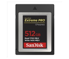 SanDisk Extreme Pro CFexpress Card 512GB, Type B, 1700MB/s Read, 1400MB/s Write EDF_493287
