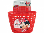 Přední plastový košík Minnie Fashion, červený (Dětský košík na řidítka, plastový)