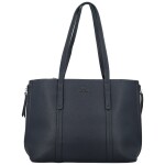 Módní dámská koženková kabelka na rameno Belle, tmavě modrá