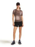 ICEBREAKER Wmns Mer 75 Cool-Lite Featherl SS Crewe AOP, Porcini/Pink Quartz/Aop (vzorek) velikost: S