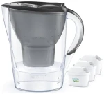 Brita Marella grafitová + 3 filtry / Filtrační konvice na vodu / 2,4 l / filtr: Maxtra Pro Pure Performance (1052796)