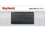 Keysonic ACK-595C+ černá / Mini klávesnice / SoftSkin / PS/2 a USB / US layout (12509)