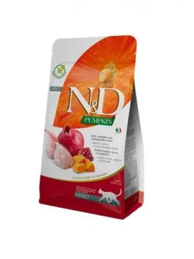 ND Pumpkin Cat Quail Pomegranate Adult 1,5 kg / Granule pro kočky / pro dospělé / bezobilné