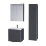 Mereo Siena, koupelnová skříňka 60 cm, bílá lesk CN410S