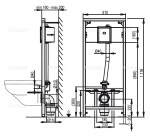 Alcadrain Montážní rám pro závěsné WC a senzor A114S/1120 A114S/1120