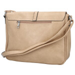 Trendy dámská koženková crossbody kabelka Relinda, béžová