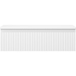 MEXEN/S - Rivel koupelnová skříňka pod umyvadlo 80 cm s deskou, 1 šuplík, reliéf , bílá mat 91A20-08023-1-BFC01