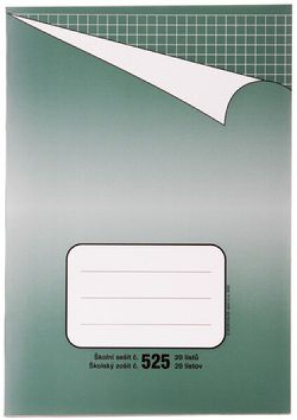 Školní sešit BOBO 525 bezdřevý