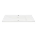 Nábytkové umyvadlo SAT B-Way 81x46 cm bílé matné otvor pro baterii uprostřed SATBWA8046WM SATBWA8046WM
