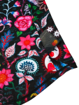 MTB dres CYCOLOGY Secret Garden, Black, dámský, krátký rukáv (Motiv Secret Garden, velikost M)