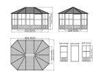 Sojag Charleston 12x15 384x489x281 cm antracit